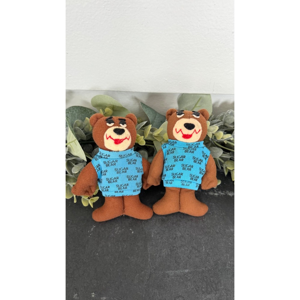 Vintage Post Sugar Bear cereal prize toy retro collectible plush